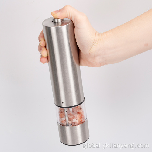 Electric Salt And Pepper Grinder customizable stainless steel salt and pepper grinder Factory